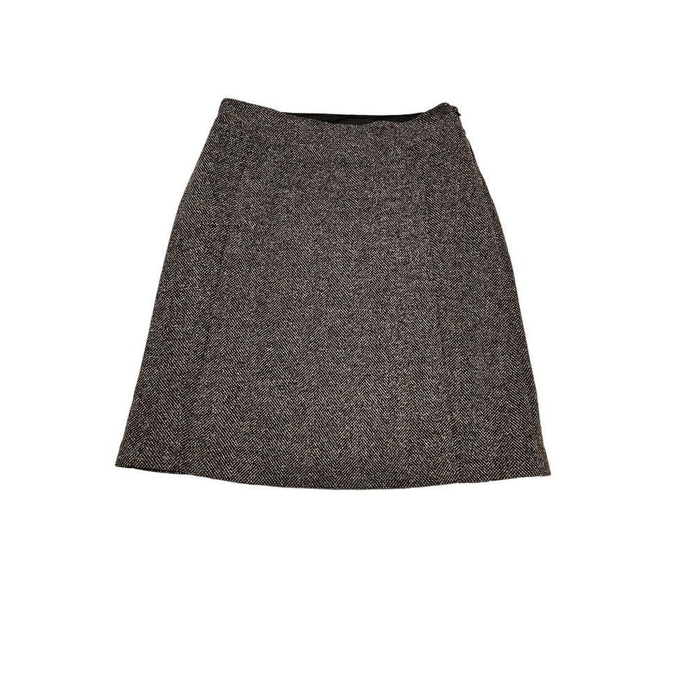 Lands' End Brown Tweed Fully Lined Straight Knee Length Skirt Women Size 6